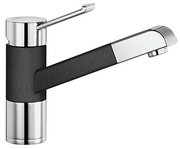 Смеситель Blanco Zenos-S chrome/Silgranit антрацит фото в Краснодаре