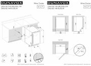 Винный шкаф Dunavox DAU-46.138B фото 4 в Краснодаре