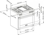 Комбинированная плита Miele HR 1936 G (серия Range Cooker) фото 3 в Краснодаре