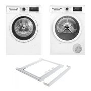 Bosch Serie 4 (стиральная машина WAN24200ME + сушильная машина WTN86201ME + монтажный элемент WTZ20410)
