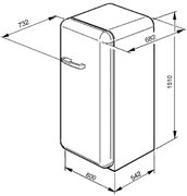Морозильная камера Smeg CVB20RP1 фото 4 в Краснодаре