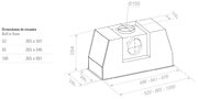Встраиваемая вытяжка Pando PRO/85 INOX V.1050 SEC PLUS фото 2 в Краснодаре