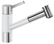 Смеситель Бланко Tivo-S chrome/Silgranit белый фото в Краснодаре Смеситель Blanco Tivo-S chrome/Silgranit белый фото в Краснодаре