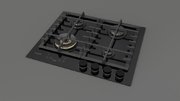 Газовая варочная панель Fulgor Milano FCLH 604 G T WK BK фото 3 в Краснодаре