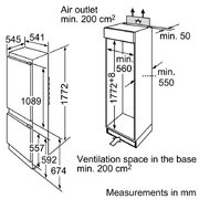 Встраиваемый двухкамерный холодильник Bosch KIV 38V20 RU фото 2 в Краснодаре