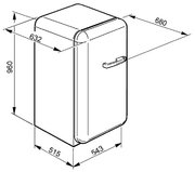 Холодильник Smeg FAB10LNE фото 4 в Краснодаре