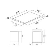 Варочная панель FALMEC PIANO INDUZIONE 2 ZONE фото 3 в Краснодаре