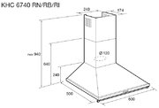 Вытяжка Korting KHC 6740 RB фото 2 в Краснодаре
