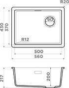 Мойка Omoikiri Kata 56-U/I Side GR фото 4 в Краснодаре
