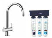 Смеситель Бланко TRIMA нержавеющая сталь UltraResist + фильтр для воды BWT-БАРЬЕР EXPERT STANDARD нержавеющая сталь фото 2 в Краснодаре Смеситель Blanco TRIMA нержавеющая сталь UltraResist + фильтр для воды BWT-БАРЬЕР EXPERT STANDARD нержавеющая сталь фото 2 в Краснодаре