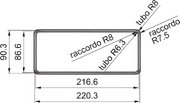 Переходник промежуточный прямоугольный Фабер RCR 220x90 мм фото 2 в Краснодаре Переходник промежуточный прямоугольный Faber RCR 220x90 мм фото 2 в Краснодаре