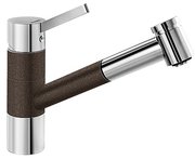 Смеситель Бланко Tivo-S chrome/Silgranit кофе фото в Краснодаре Смеситель Blanco Tivo-S chrome/Silgranit кофе фото в Краснодаре