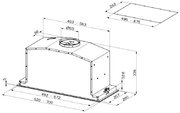 Встраиваемая вытяжка Faber BI-AIR KL A70 фото 3 в Краснодаре