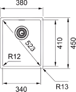 Мойка Franke BXX 210/110-34 нержавеющая сталь фото 3 в Краснодаре