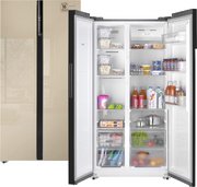 Отдельностоящий холодильник с инвертором Weissgauff WSBS 600 BeG NoFrost Inverter фото в Краснодаре