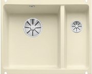 Мойка Бланко SUBLINE 350/150-U керамика отводная арматура InFino® жасмин фото в Краснодаре Мойка Blanco SUBLINE 350/150-U керамика отводная арматура InFino® жасмин фото в Краснодаре