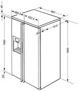 Холодильник Smeg SBS8003P фото 2 в Краснодаре