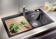 Мойка Бланко ZENAR 45 S-F SILGRANIT чаша справа, доска стекло клапан-автомат InFino® кофе фото 2 в Краснодаре Мойка Blanco ZENAR 45 S-F SILGRANIT чаша справа, доска стекло клапан-автомат InFino® кофе фото 2 в Краснодаре
