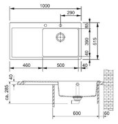 Мойка Франке MTG 611 серый (чаша слева) фото 2 в Краснодаре Мойка Franke MTG 611 серый (чаша слева) фото 2 в Краснодаре