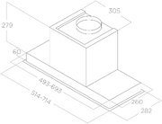 Встраиваемая вытяжка Elica HIDDEN 2.0 BL MAT/A/52 фото 4 в Краснодаре