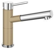 Смеситель Бланко Alta-S compact chrome/Silgranit шампань фото в Краснодаре Смеситель Blanco Alta-S compact chrome/Silgranit шампань фото в Краснодаре