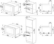 Встраиваемая микроволновая печь Smeg FMI120G фото 4 в Краснодаре